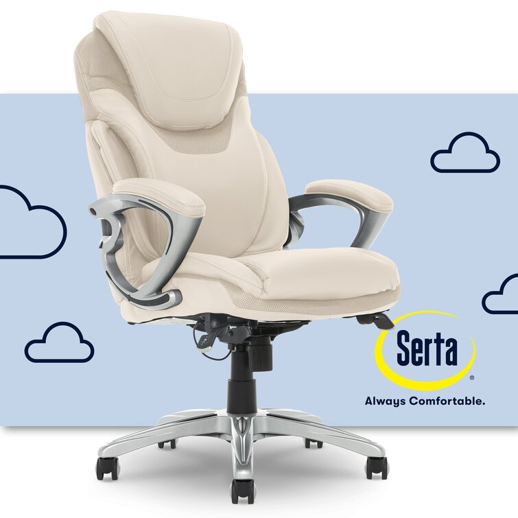 Serta air lumbar bonded leather manager office best sale chair reviews